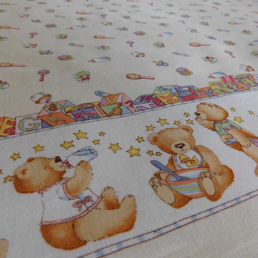 OOP Alexander Henry baby bear border print cotton fabric nursery quilt material - Picture 9 of 16